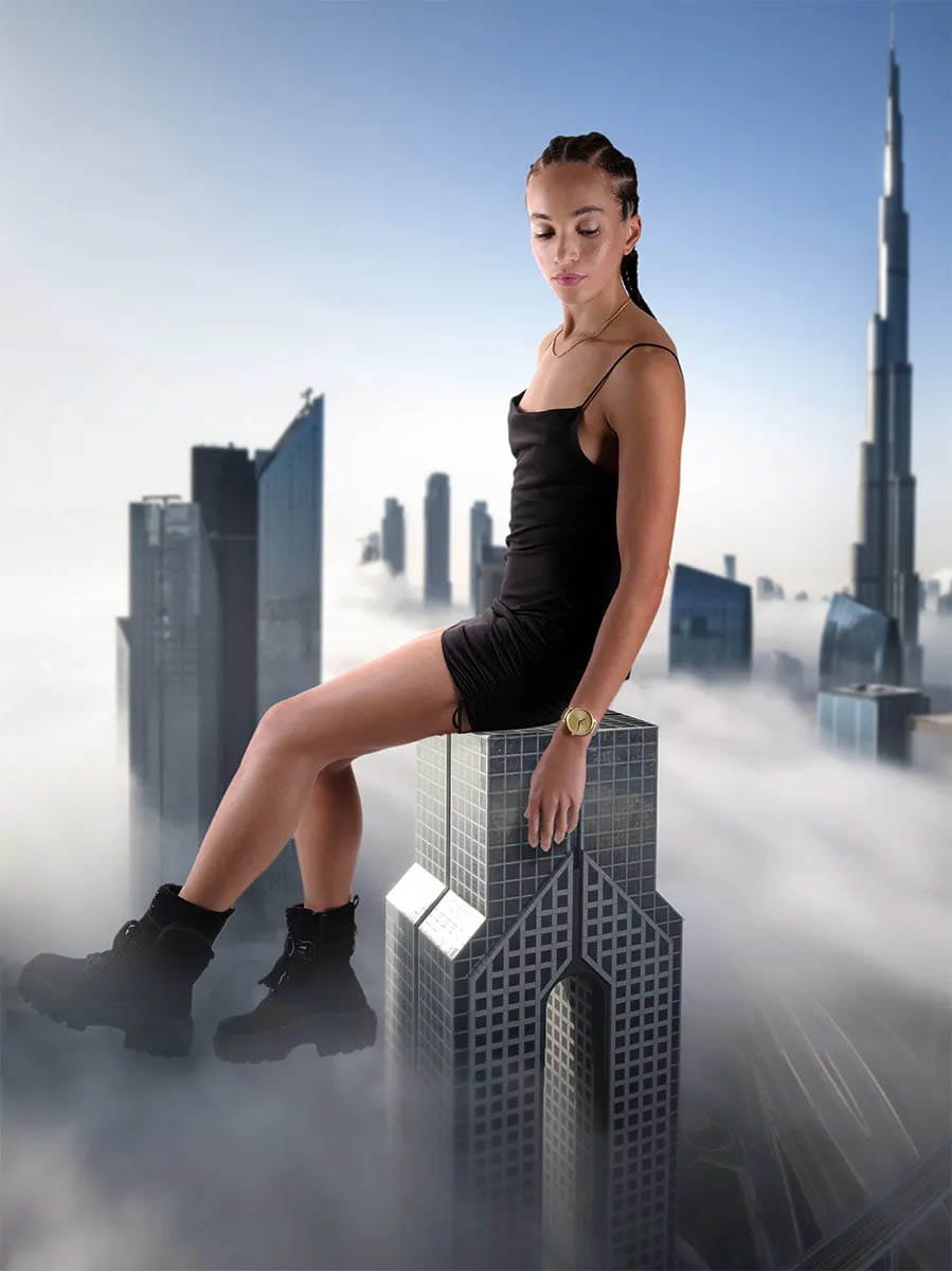 Maurice Lacroix Maurice Lacroix Eliros Date Sunshine EL1118-PVY01-090-9 , наручные женские часы фото под углом