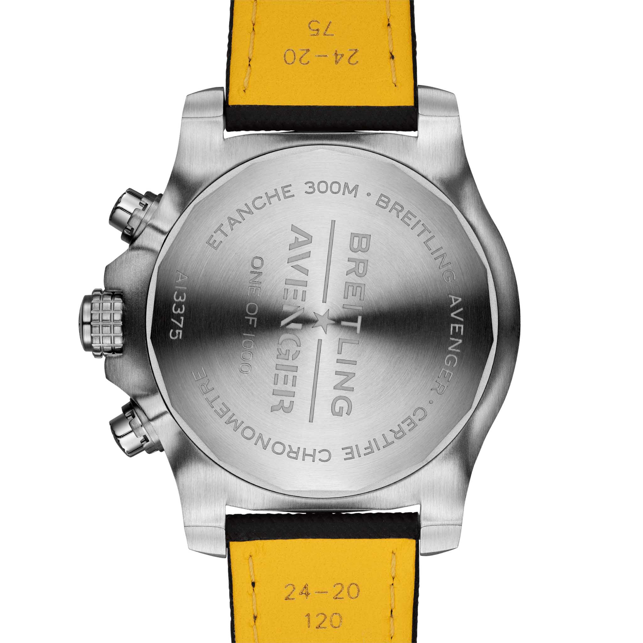 Оригинальные часы Breitling Breitling Super Avenger Chronograph 48 A133751A1A1X2 механические калибр механизма breitling 13 общий вид