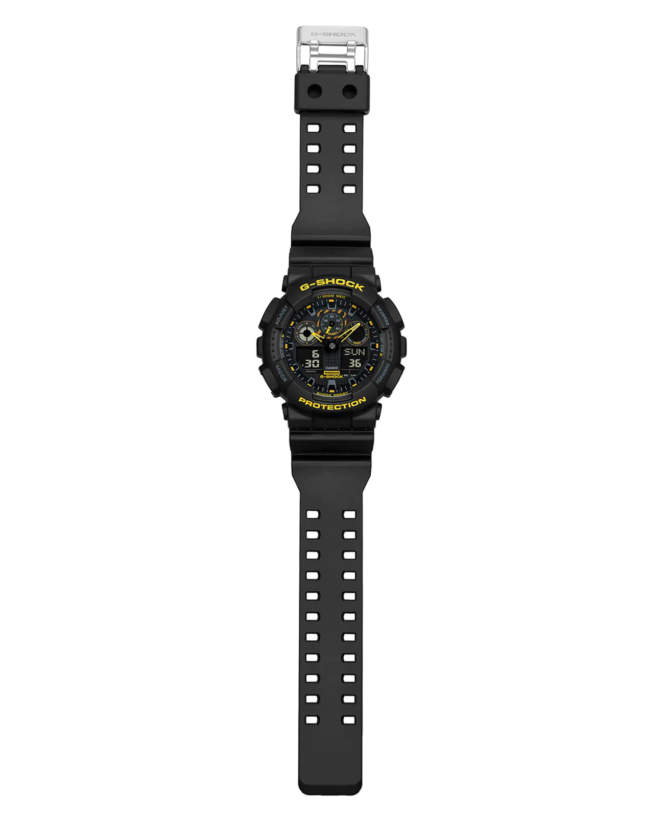 Casio Casio G-Shock GA-100CY-1ADR (GA-100CY-1A) мужские часы черный циферблат на запястье
