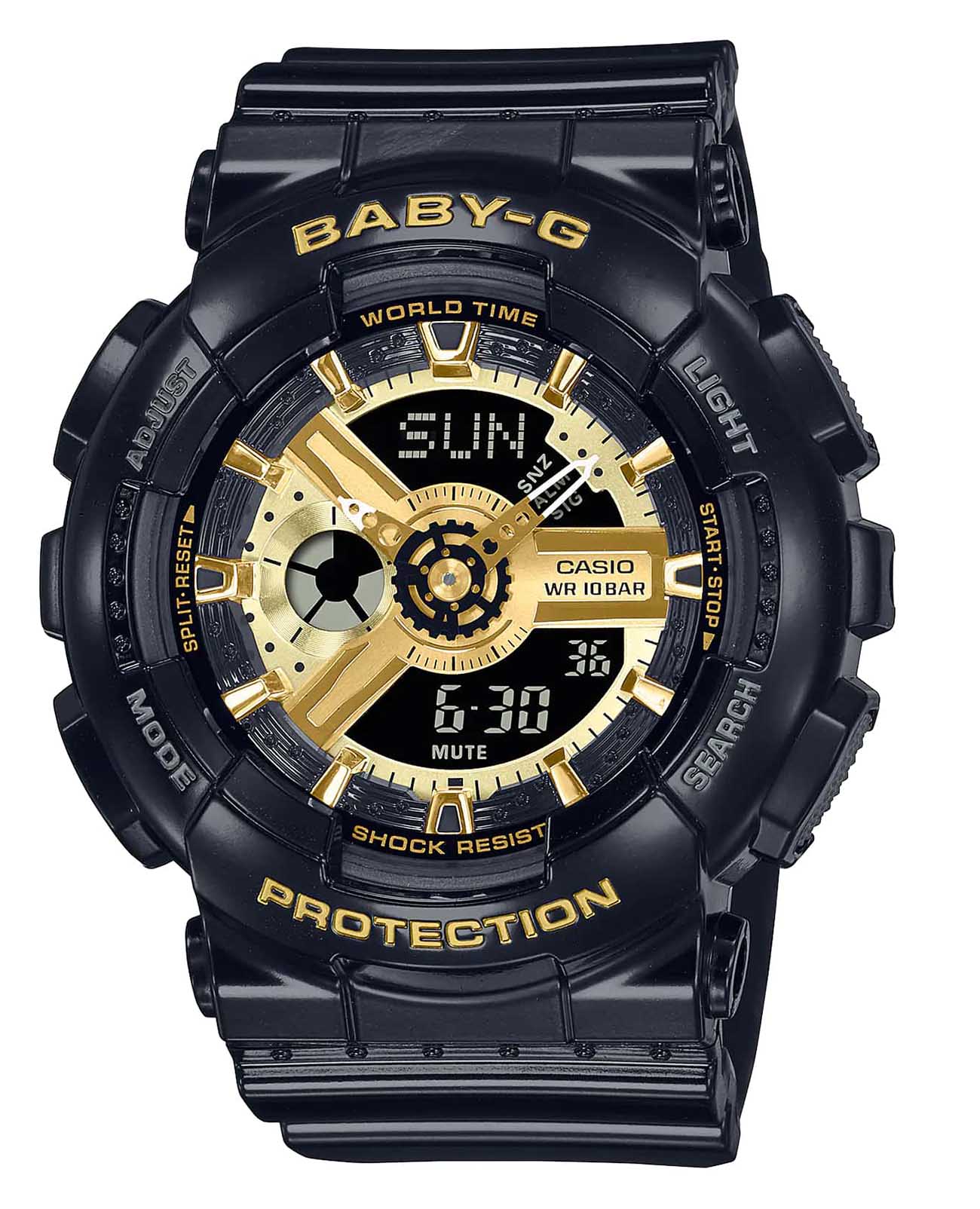 Casio Casio Baby-G BA-110X-1A  BA-110X-1A кварцевые женские часы  циферблат, браслет полимер — вид спереди
