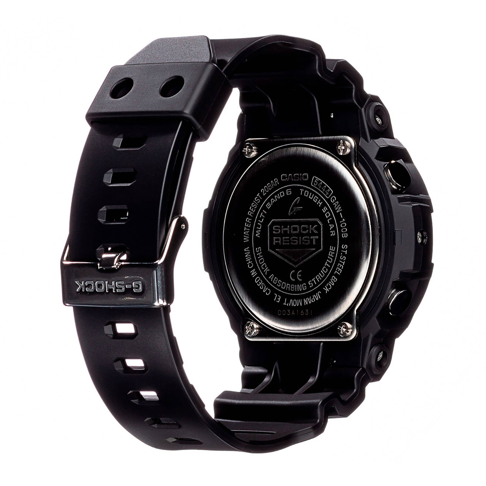 Casio Casio G-Shock GAW-100B-1A, g-shock япония мужские часы на браслете пластик боковой вид