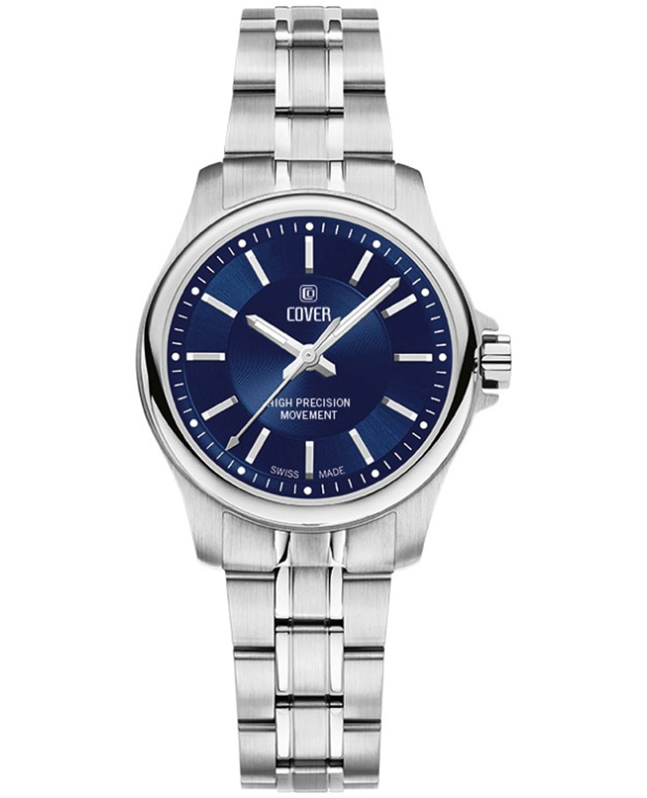 Cover Cover Marville CO201.03  CO201.03 кварцевые женские часы синий циферблат, браслет нержавеющая сталь — вид спереди