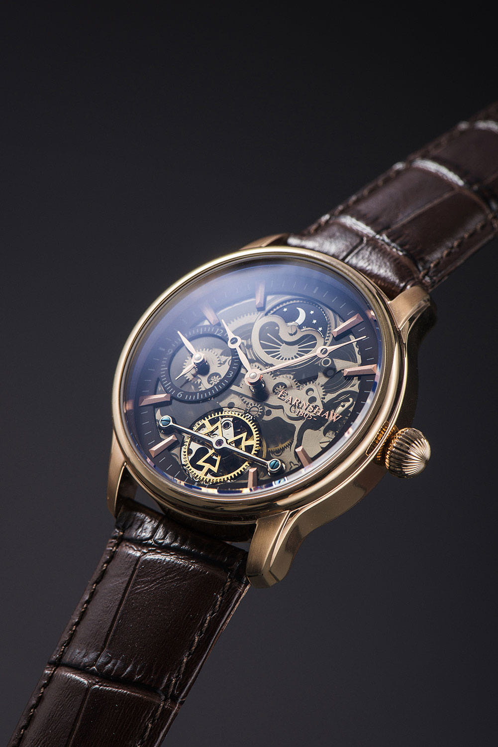 Оригинальные часы Earnshaw Earnshaw Longitude ES-8063-06 механические калибр механизма  общий вид