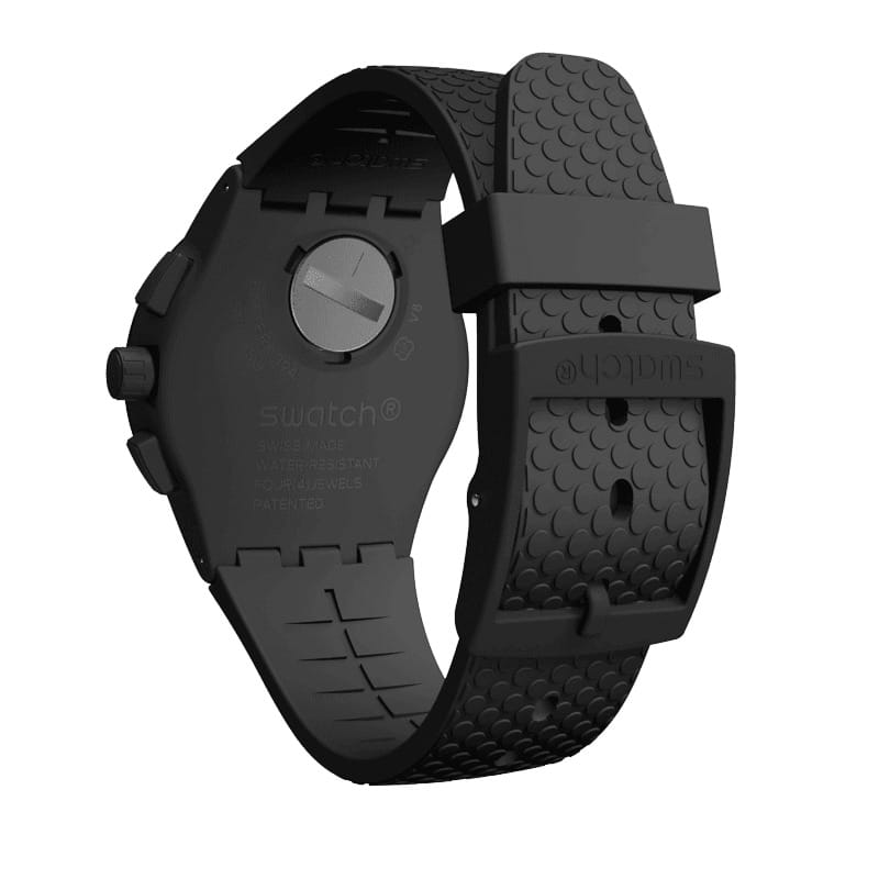Swatch Swatch Chrono 42 Standard SUSB104, gent швейцария мужские часы на браслете силикон боковой вид