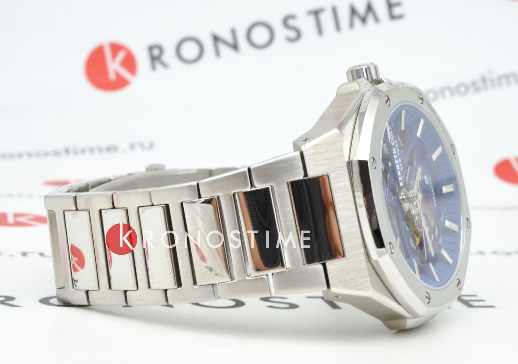 Kenneth Cole Kenneth Cole Automatic KCWGY0058901 мужские часы синий циферблат на запястье