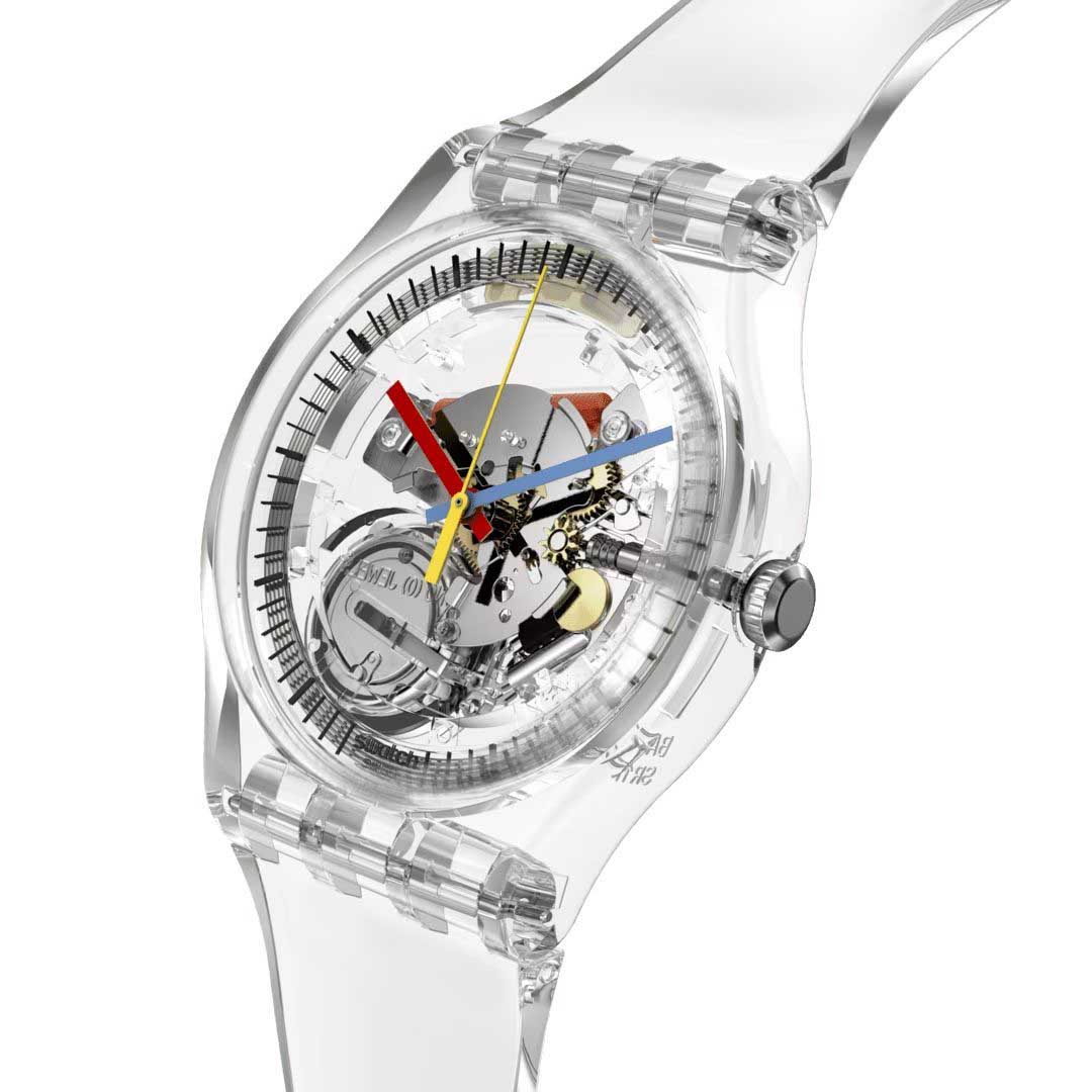 Swatch Swatch New Gent Biosourced Swatch Pay! SO29K115-5300 , наручные мужские часы фото под углом