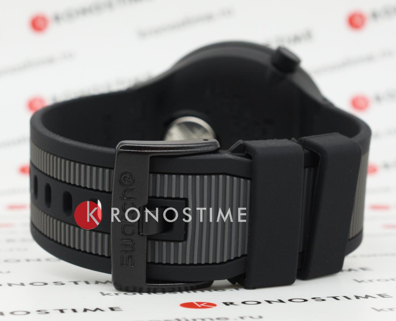 Swatch Swatch Big Bold Biosourced Lacquered SB05B113 кварцевые мужские часы часы крупный план серый циферблата