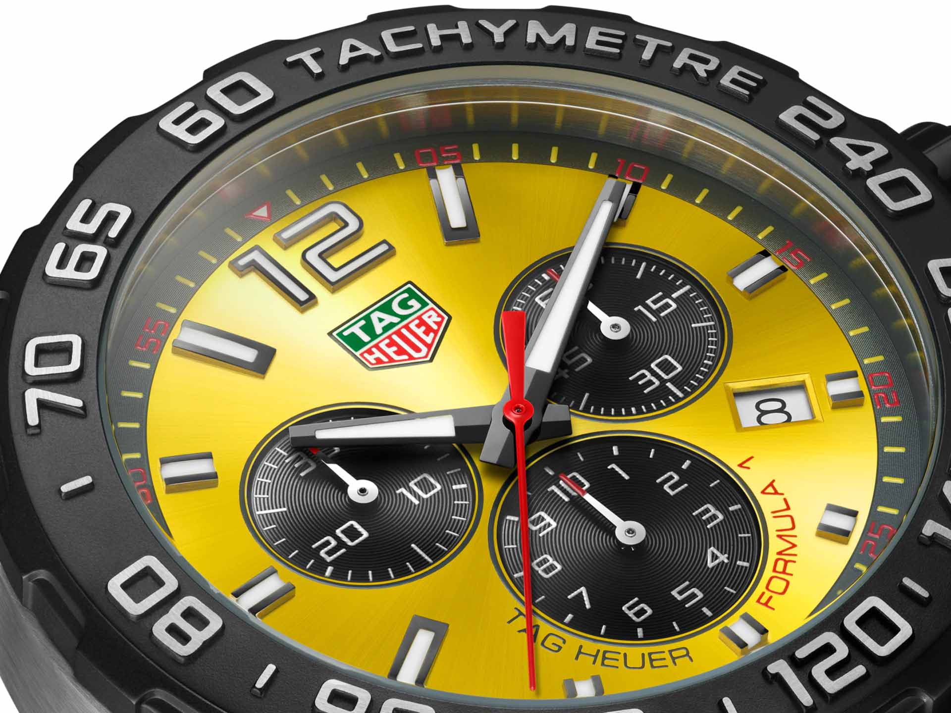 TAG Heuer TAG Heuer Formula 1 CAZ101AM.FT8054 мужские часы желтый циферблат на запястье