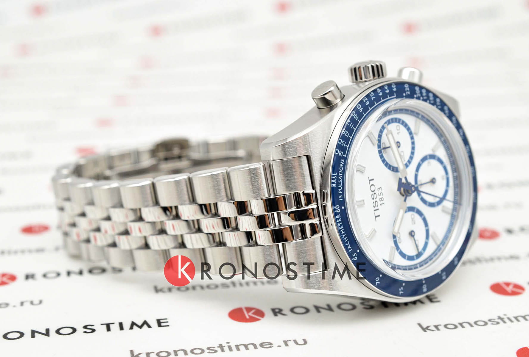 Tissot Tissot PR516 Automatic Chronograph T149.462.11.011.00  — детали корпуса и нержавеющая сталь
