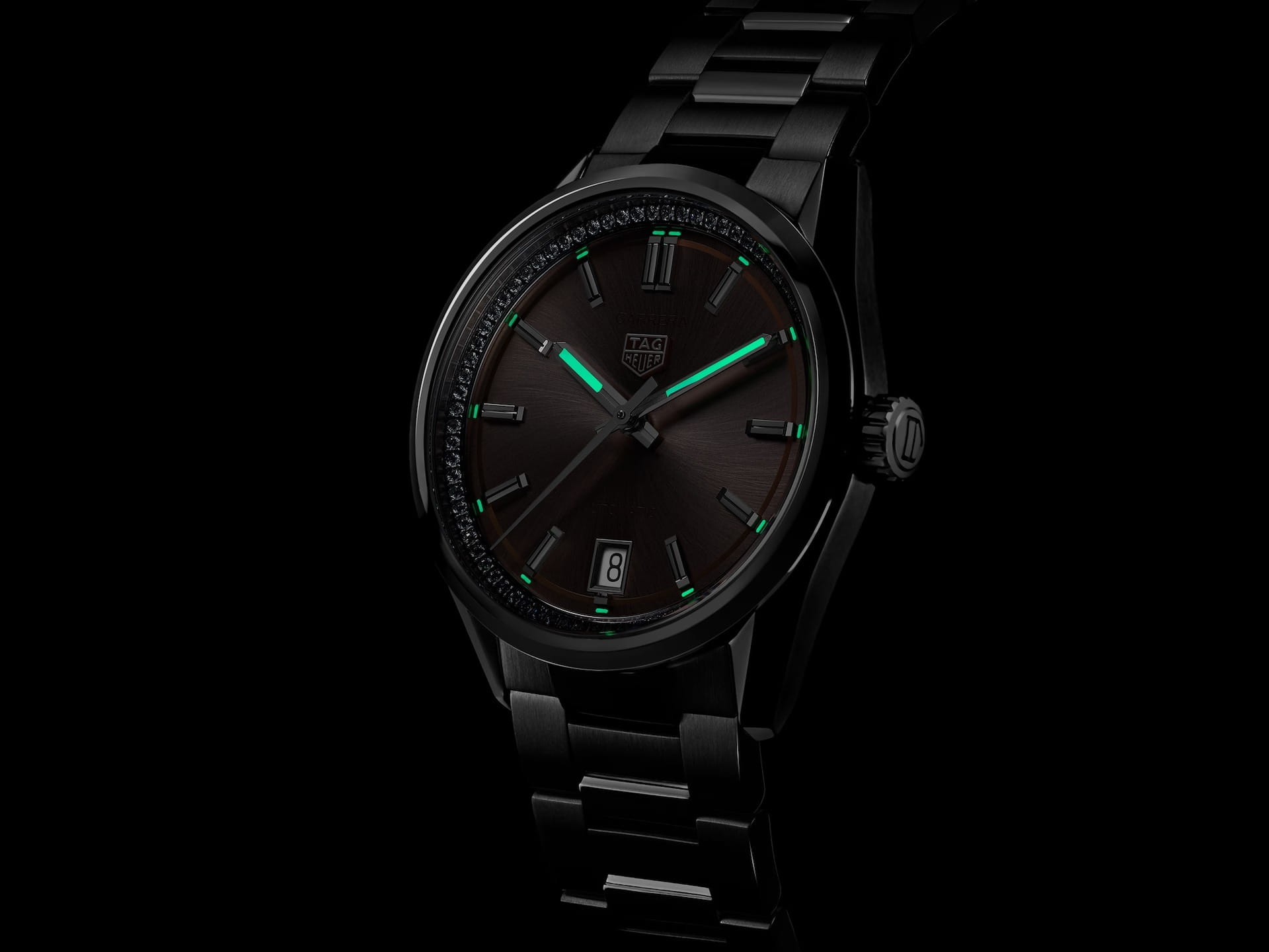 TAG Heuer TAG Heuer Carrera Date WBN231A.BA0001 женские часы розовый циферблат на запястье