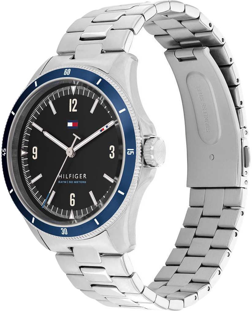 Tommy Hilfiger Tommy Hilfiger Classic 1791901,  сша мужские часы на браслете нержавеющая сталь боковой вид