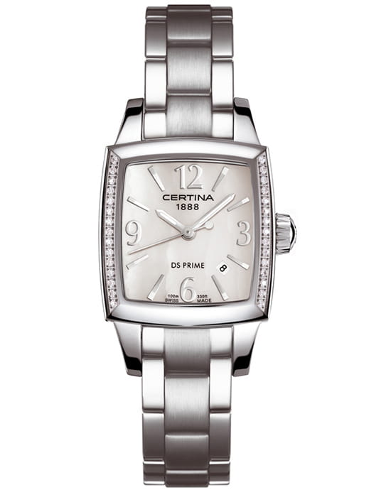 Certina Certina DS Podium C004.310.11.117.01  C0043101111701 кварцевые женские часы перламутровый циферблат, браслет нержавеющая сталь — вид спереди