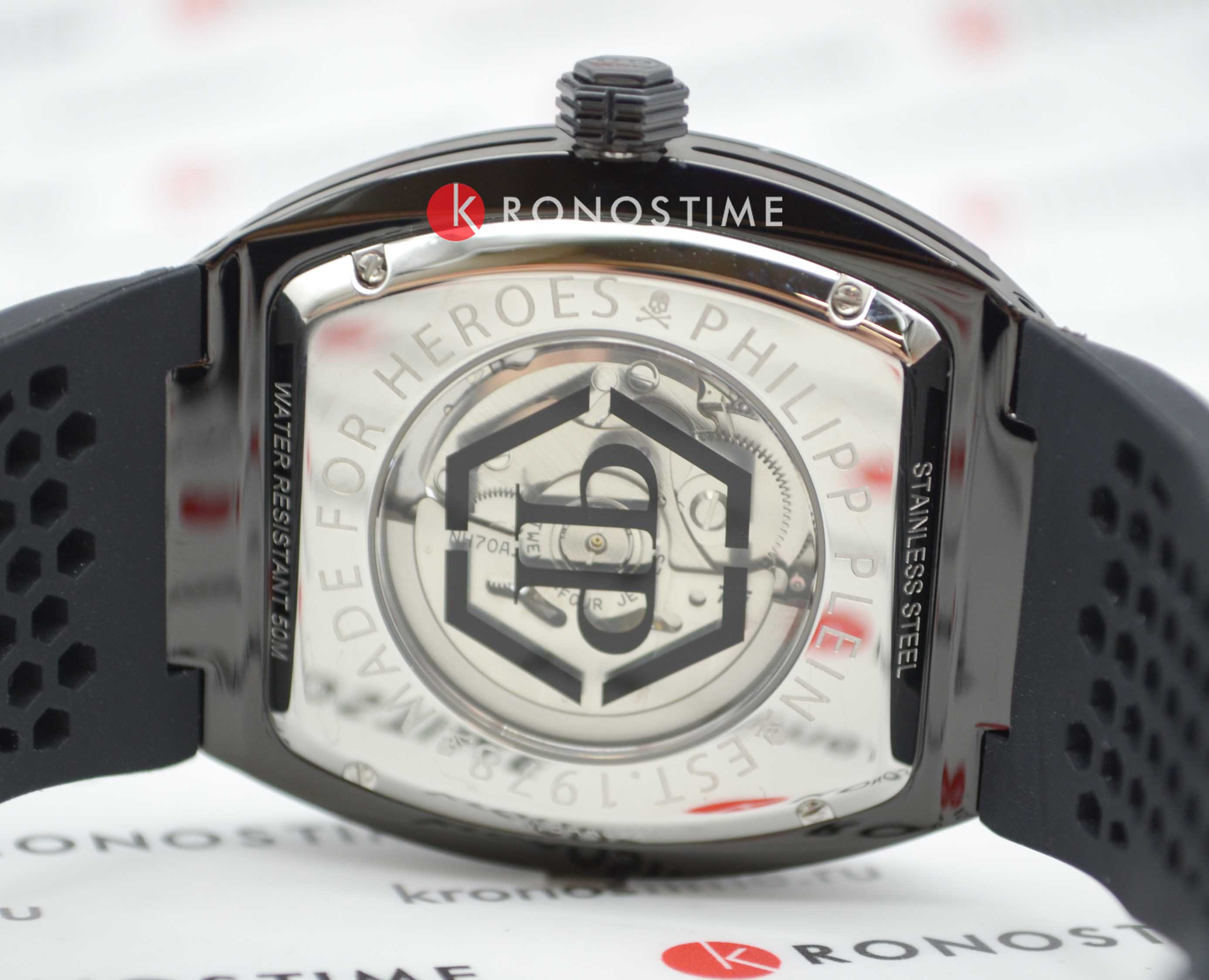 Philipp Plein PWBAA0221 мужские часы застежка крупным планом