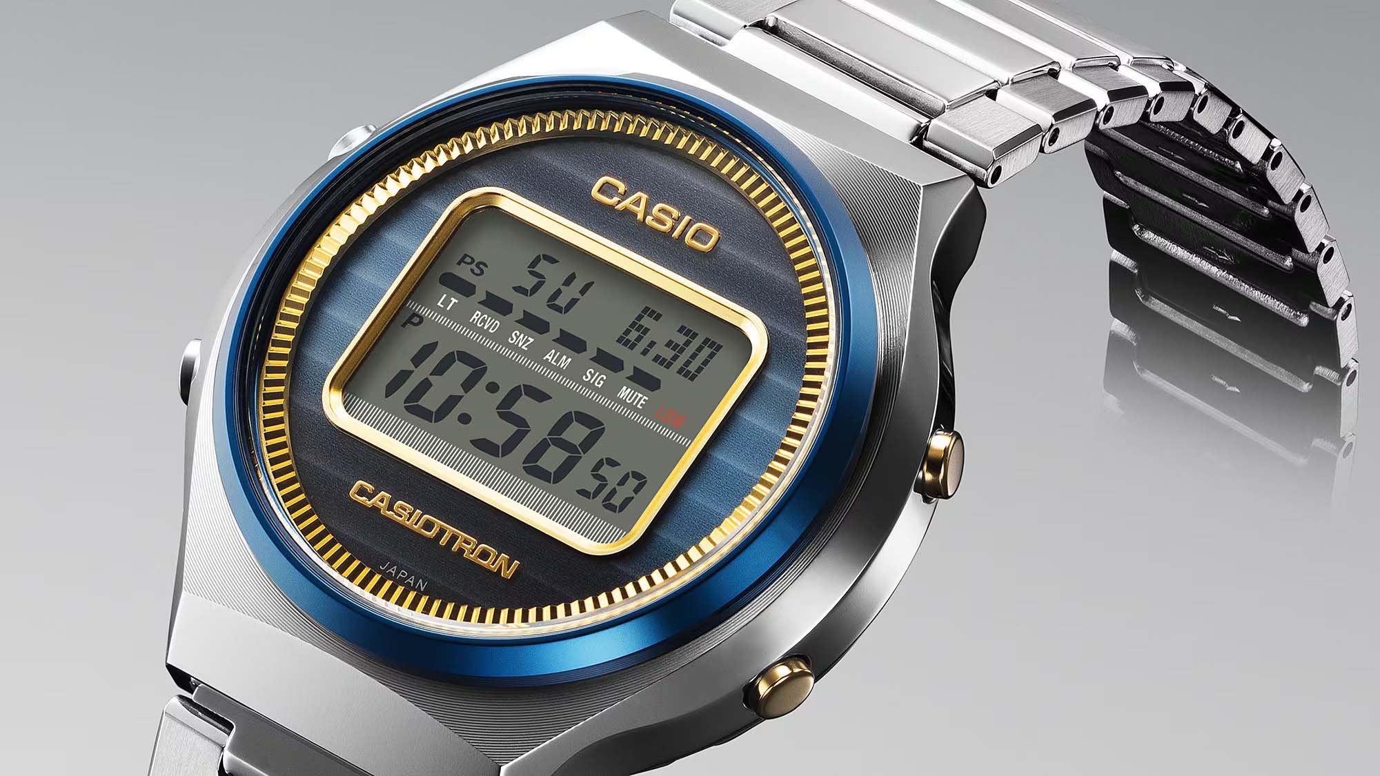 Casio Casio CASIOTRON TRN-50SS-2A лимитированной серии, наручные мужские часы фото под углом