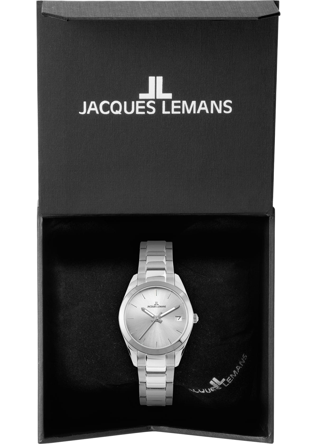 Jacques Lemans Jacques Lemans Classic 1-1878B женские часы белый циферблат на запястье