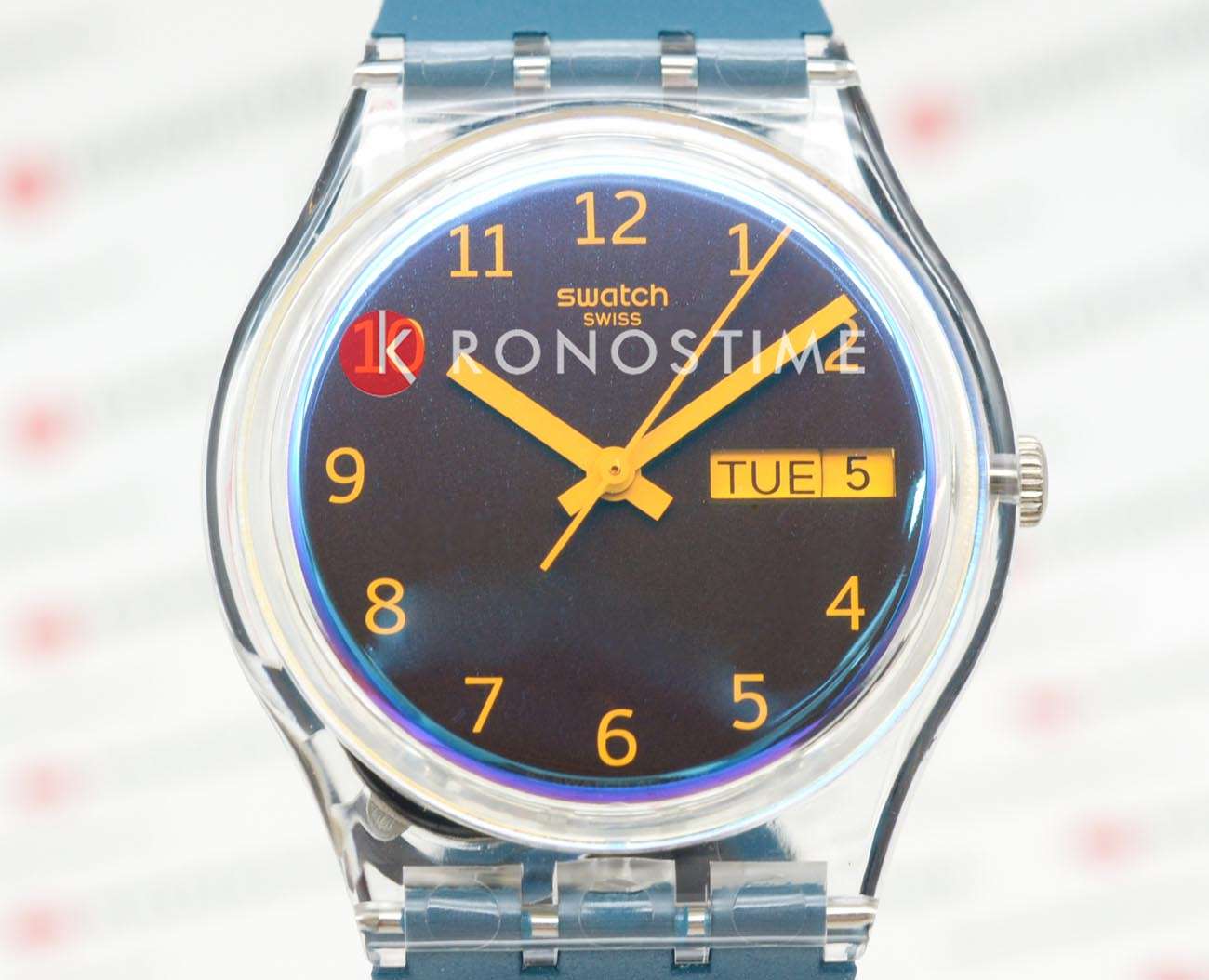 Swatch Swatch Gent Biosourced Standard SO28K700, gent швейцария женские часы на браслете силикон боковой вид