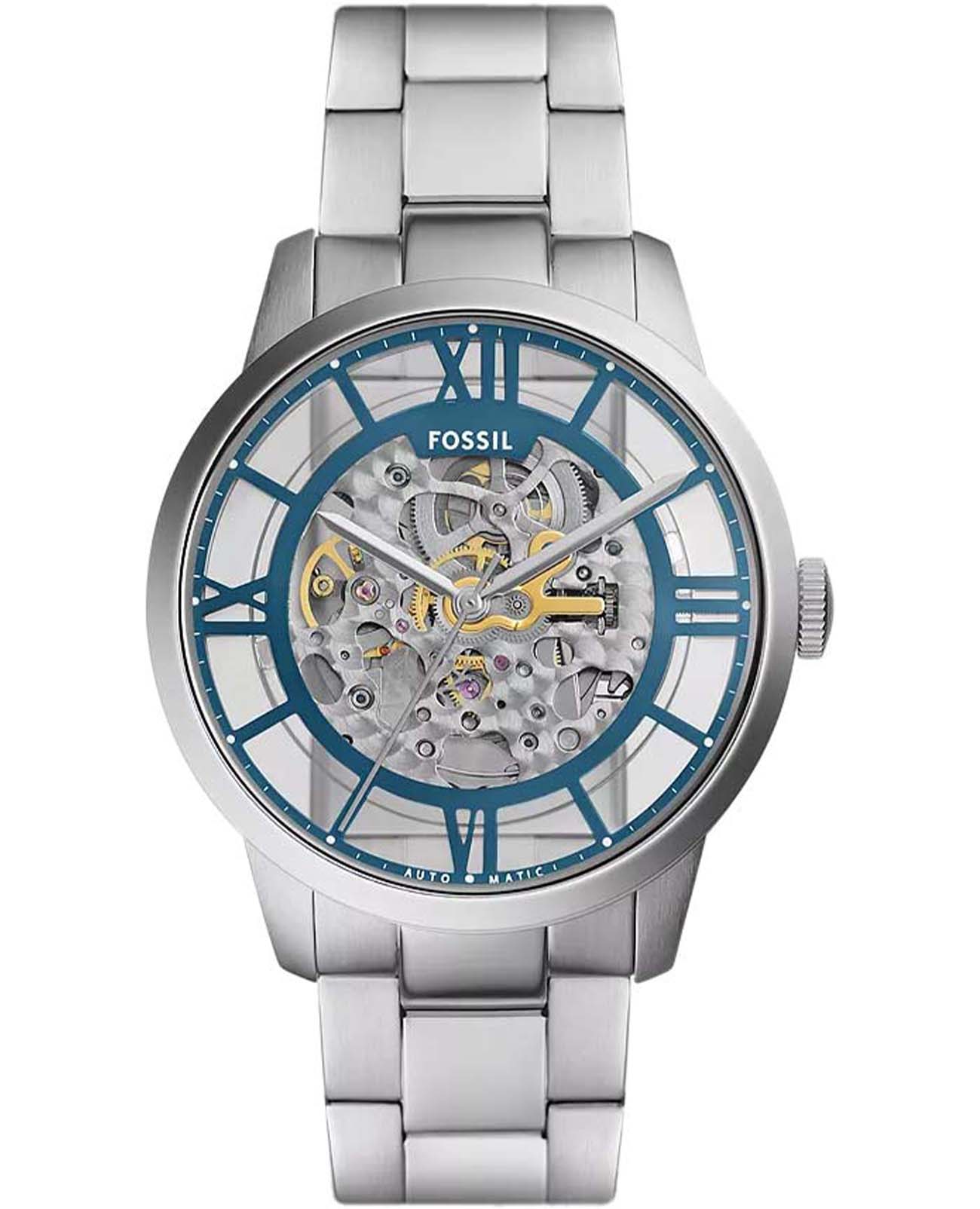 Fossil Fossil Townsman ME3260  ME3260 механические мужские часы  циферблат, браслет нержавеющая сталь — вид спереди