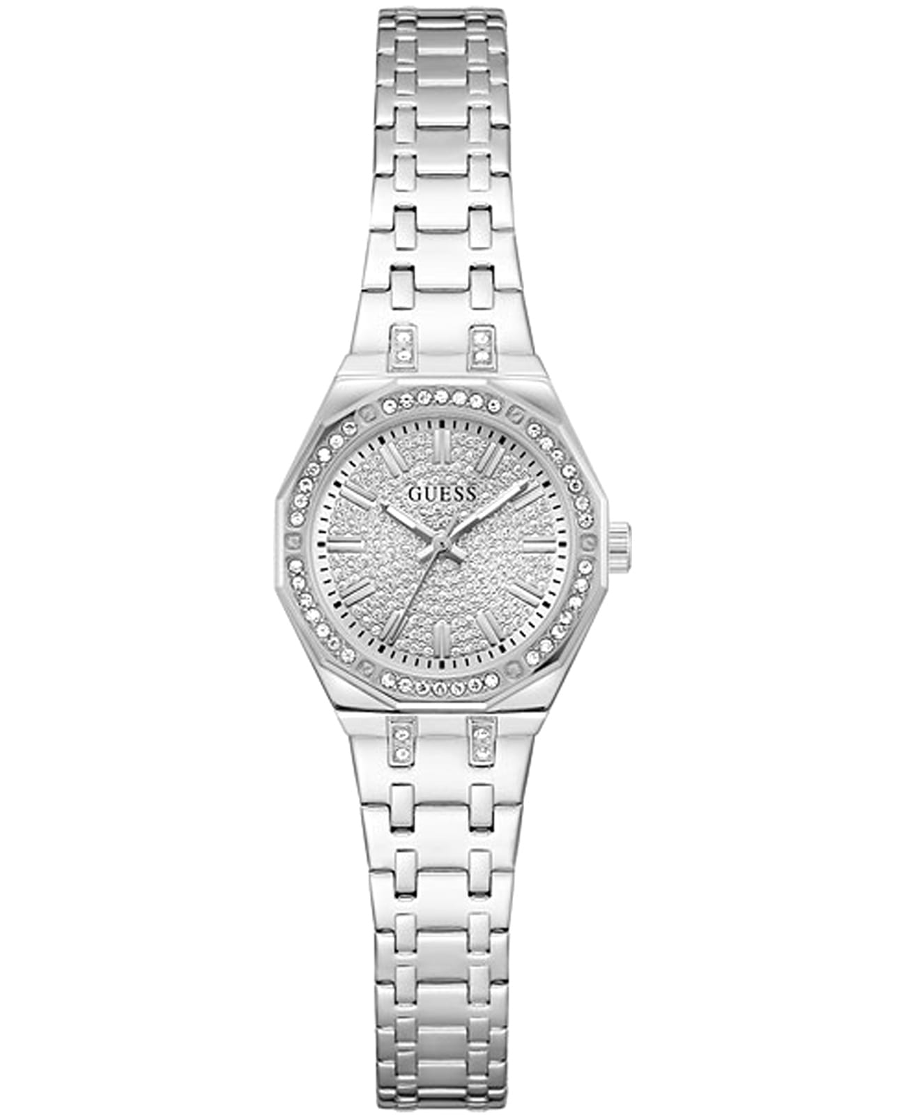 Guess Guess Pixie GW0931L1  GW0931L1 кварцевые женские часы серебристый циферблат, браслет нержавеющая сталь — вид спереди