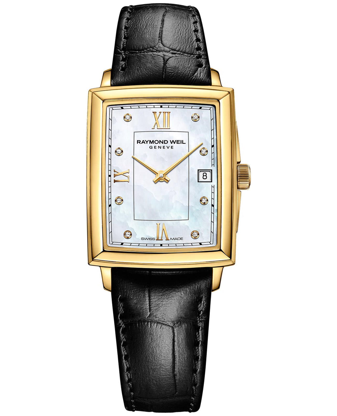 Raymond Weil Raymond Weil Toccata 5925-PC-00995  5925-PC-00995 кварцевые женские часы перламутровый циферблат, браслет кожаный — вид спереди