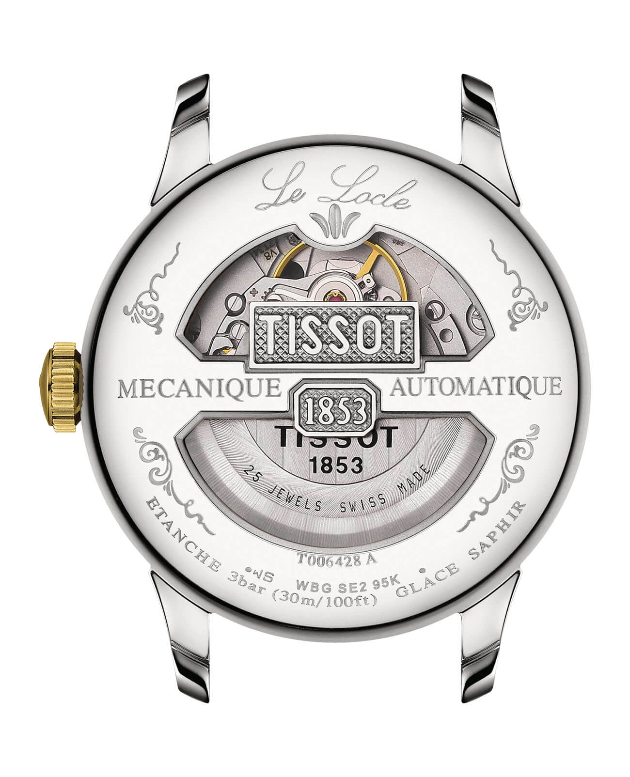 Оригинальные часы Tissot Tissot Le Locle Automatic Petite Seconde T006.428.22.032.00 механические калибр механизма eta 2825-2 общий вид