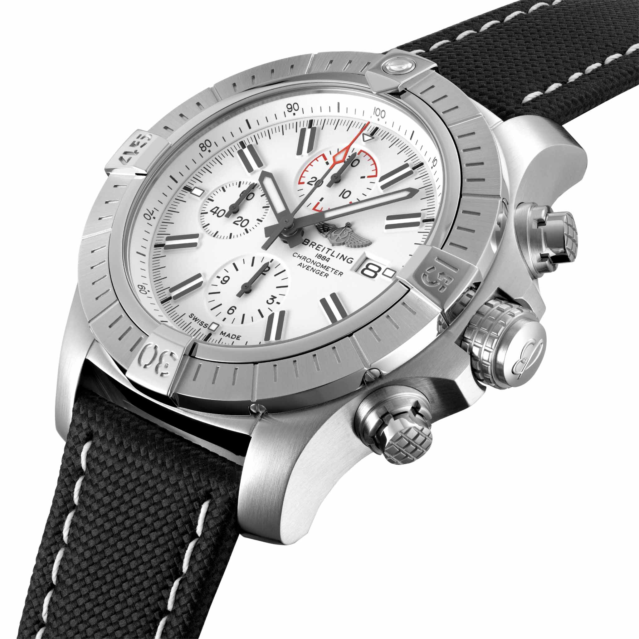 Breitling Breitling Super Avenger Chronograph 48 A133751A1A1X2 , наручные мужские часы фото под углом