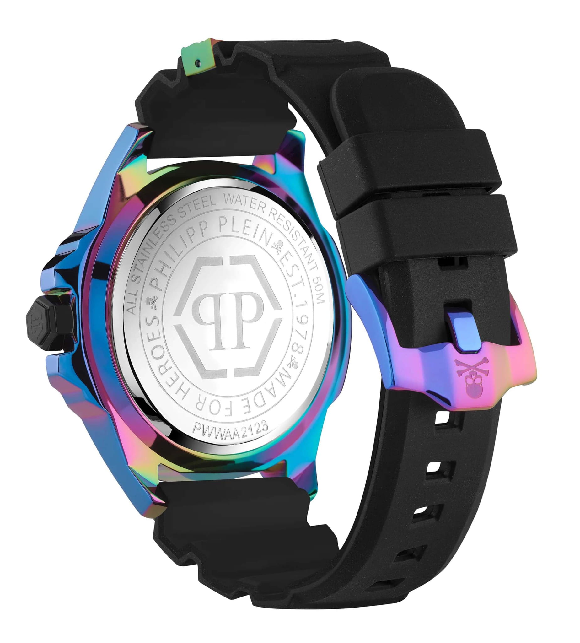 Оригинальные часы Philipp Plein Philipp Plein The Skull Carbon Fiber PWAAA2123 в фирменной упаковке от производителя