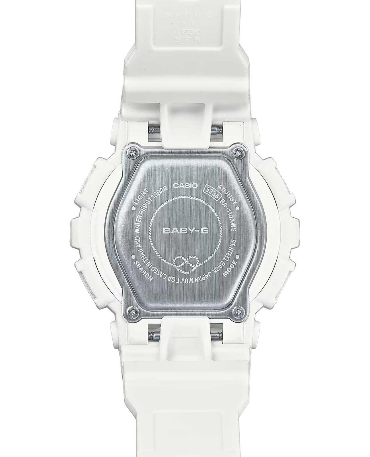 Casio Casio Baby-G BA-110XWS-7A, baby-g япония женские часы на браслете пластик боковой вид