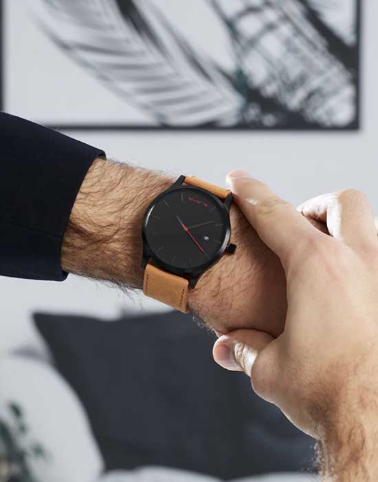 MVMT MVMT CHRONO D-L213.5L.351 мужские часы черный циферблат на запястье