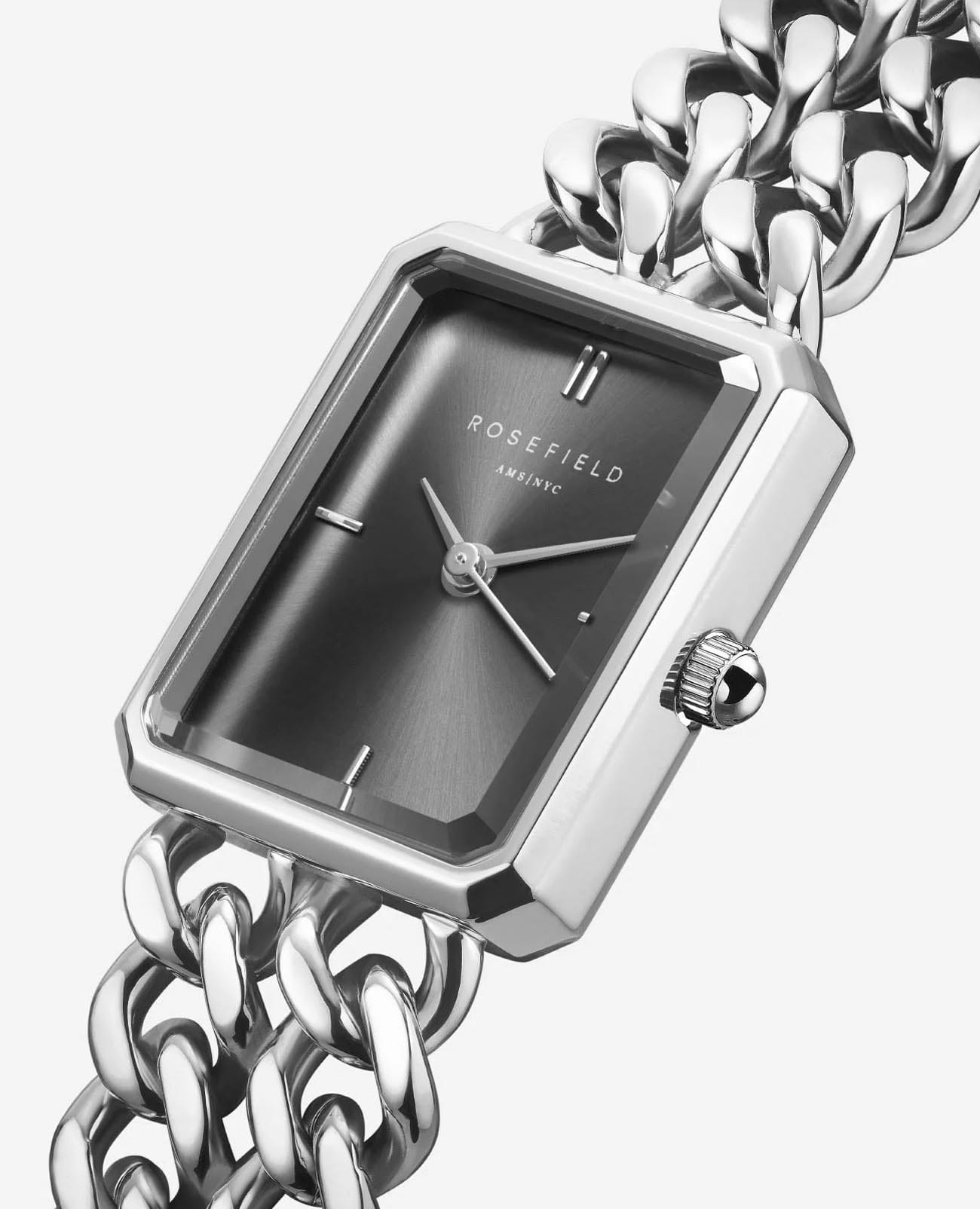 Rosefield Rosefield The Octagon SGSSS-O78,  сша женские часы на браслете нержавеющая сталь боковой вид