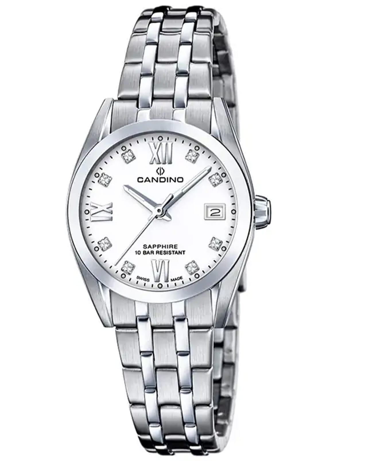 Candino Candino Couple Quartz C4703/A  C4703/A кварцевые женские часы серебристый циферблат, браслет нержавеющая сталь — вид спереди