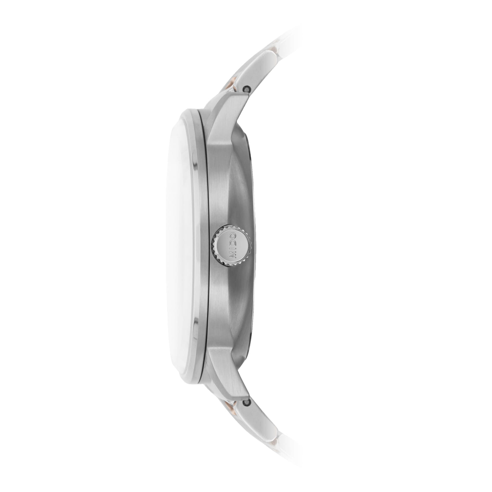 Mido Mido Commander Chronometer M021.431.11.041.00, commander швейцария мужские часы на браслете нержавеющая сталь боковой вид