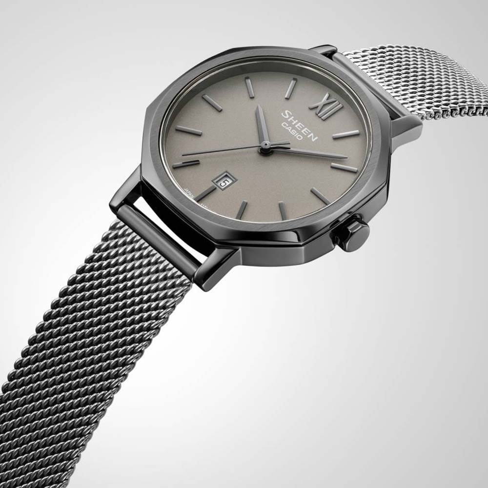 Casio Casio Sheen SHE-4554GYM-8AUDF (SHE-4554GYM-8A), sheen япония женские часы на браслете нержавеющая сталь с ip-покрытием боковой вид
