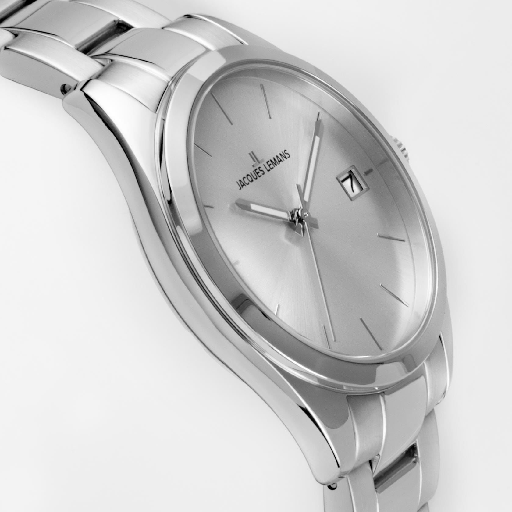 Jacques Lemans Jacques Lemans Classic 1-1878B кварцевые женские часы часы крупный план белый циферблата