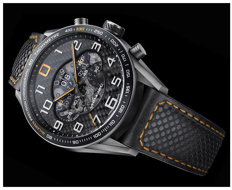 TAG Heuer TAG Heuer McClaren CAR2080.FC6286, carrera швейцария мужские часы на браслете кожаный боковой вид
