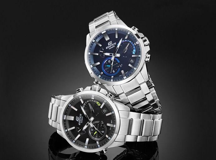Casio Casio Edifice EQB-700D-2A мужские часы синий циферблат на запястье