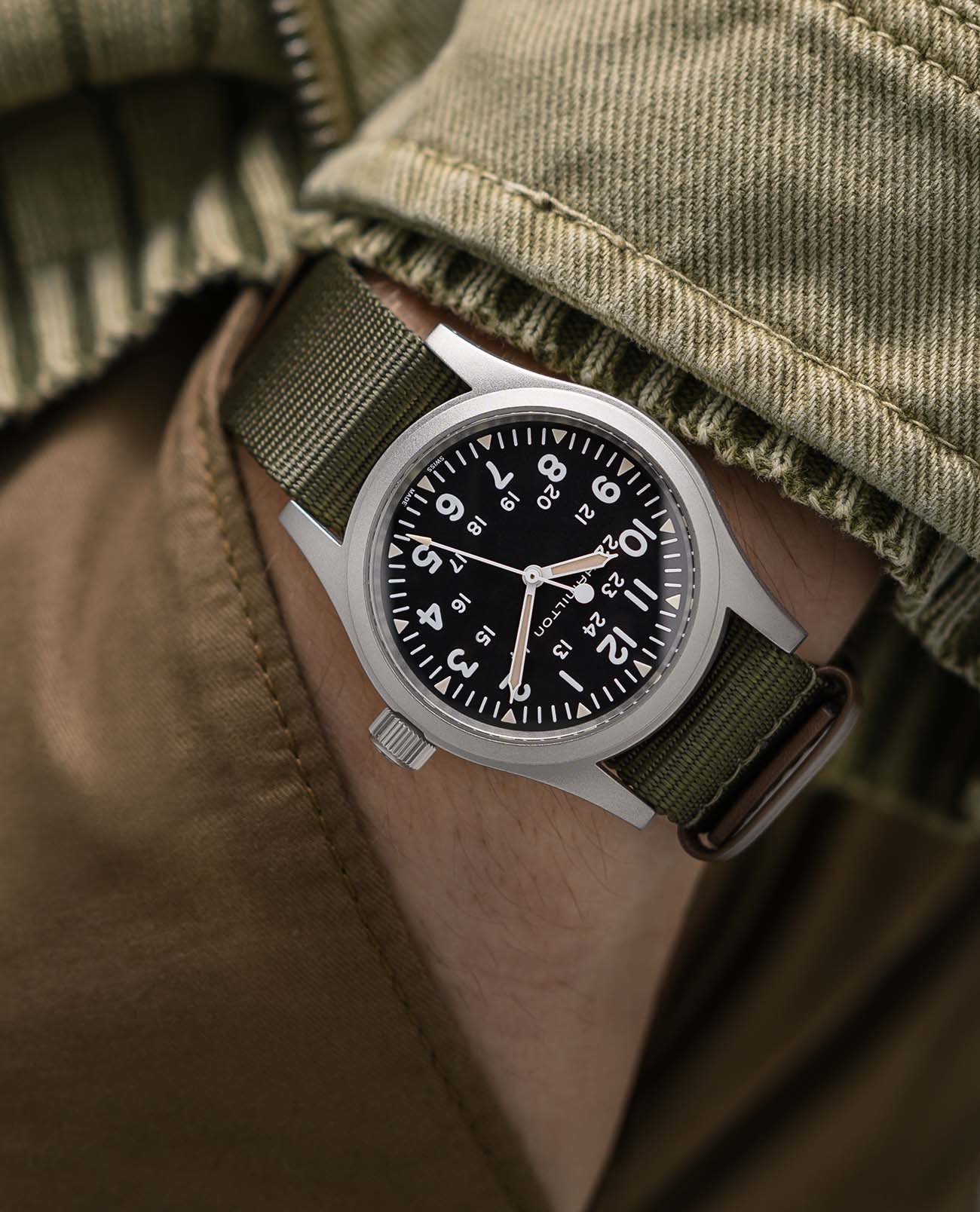 Hamilton Hamilton Khaki Field Mechanical H69439931 механические часы с аксессуарами мужские часы модель H69439931