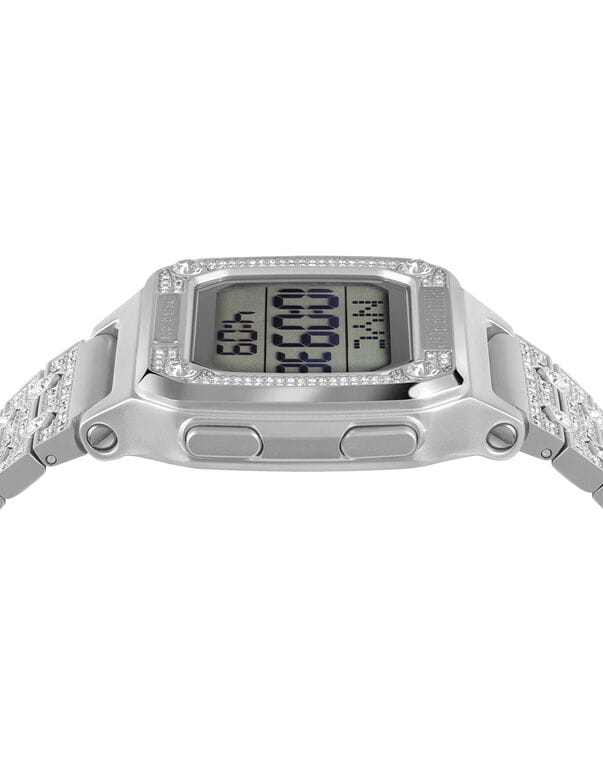 Philipp Plein Philipp Plein Hyper Shock PWHAA1121,  германия мужские часы на браслете нержавеющая сталь боковой вид