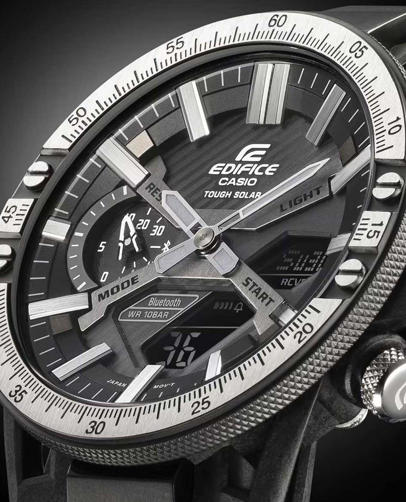 Оригинальные часы Casio Casio Edifice ECB-2000TP-1A кварцевые калибр механизма  общий вид