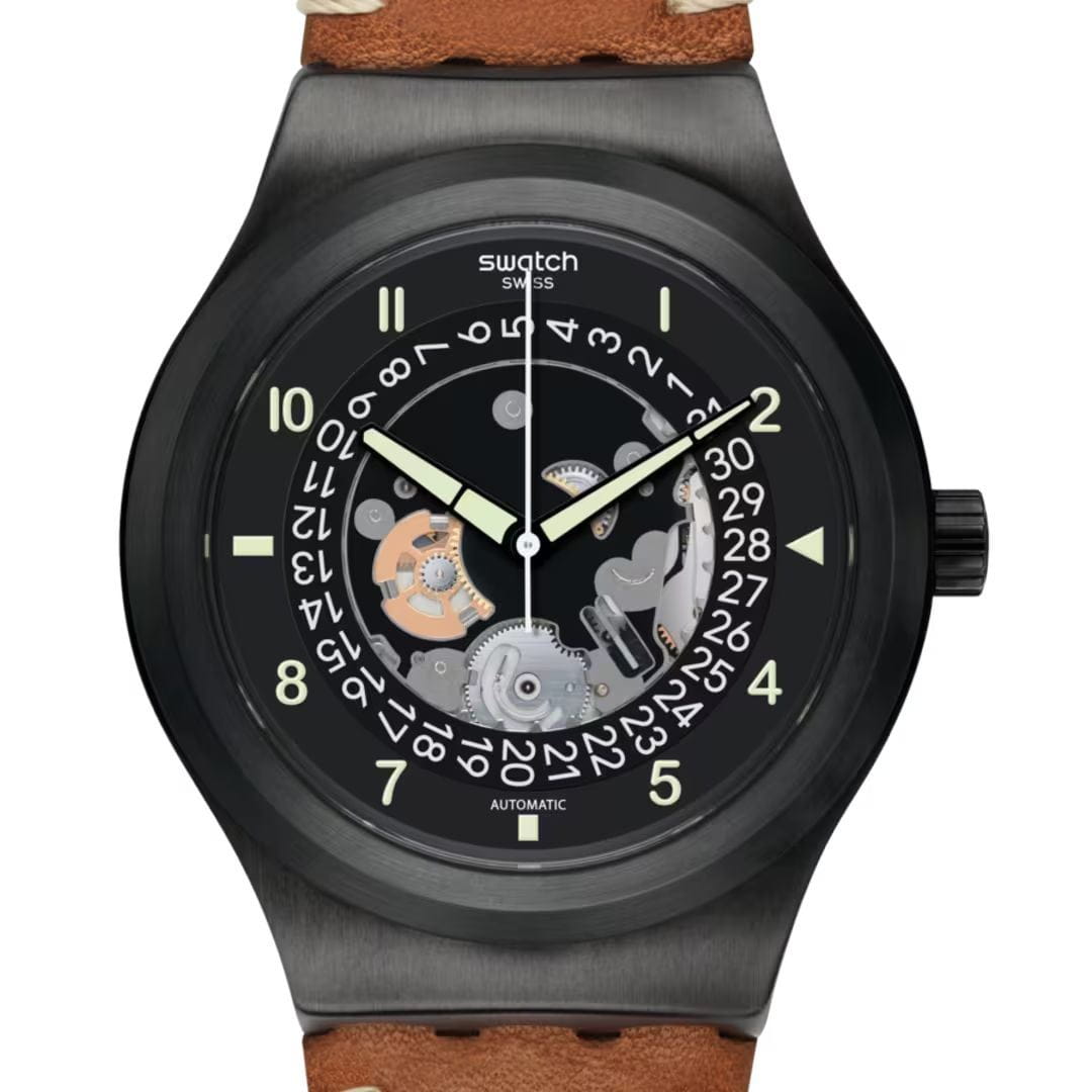 Swatch Swatch Irony Sistem51 Lacquered YIB402 , наручные мужские часы фото под углом