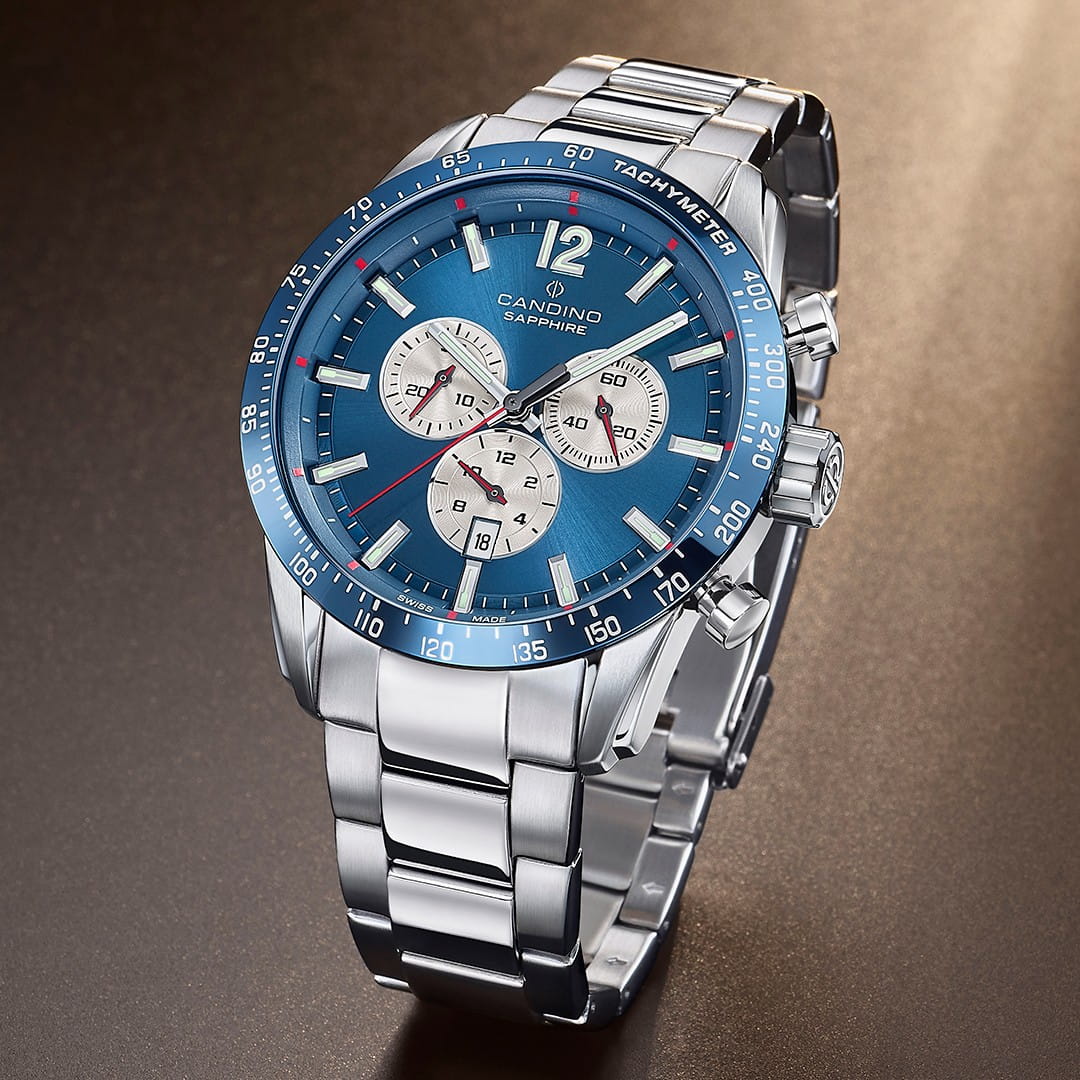 Candino Candino Gents Sport C4757/2,  швейцария мужские часы на браслете нержавеющая сталь боковой вид