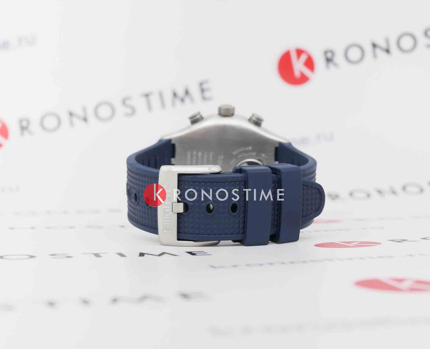 Swatch Swatch I New Chrono YVS454 мужские часы синий циферблат на запястье