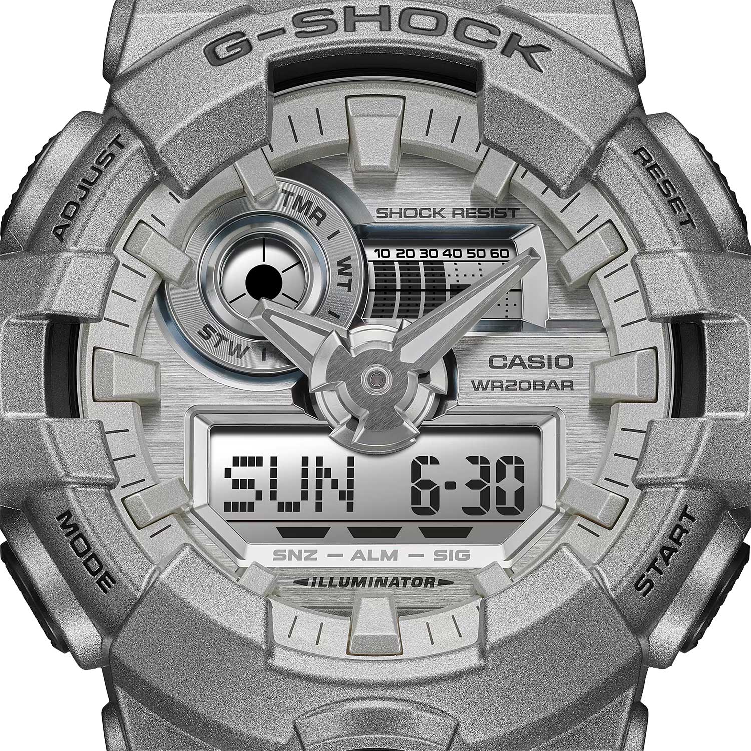 Casio Casio G-Shock GA-700FF-8ADR, g-shock япония мужские часы на браслете полимер боковой вид