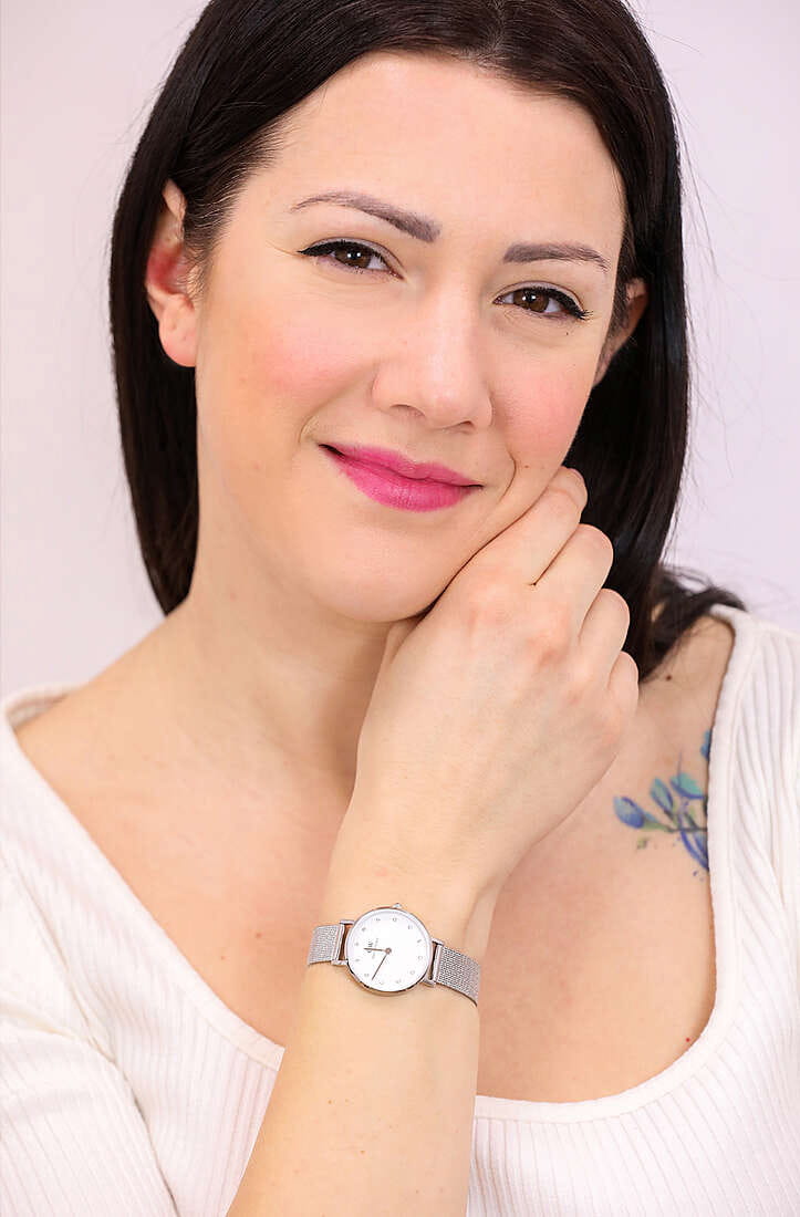 Daniel Wellington Daniel Wellington Petite Lumine Pressed Sterling DW00100602 кварцевые женские часы часы крупный план белый циферблата