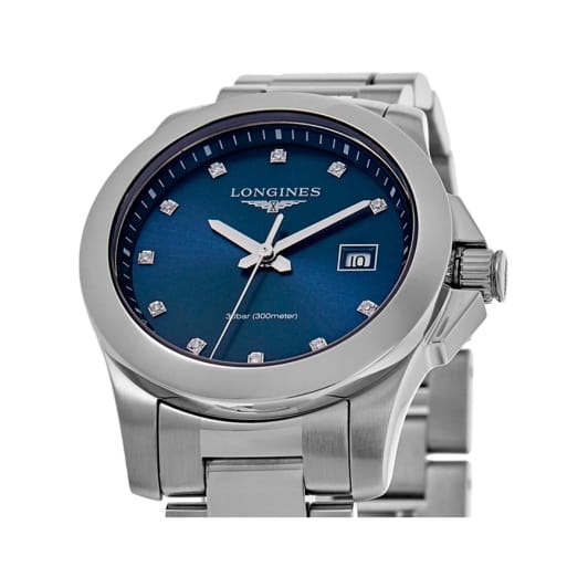 Longines Longines Conquest L3.376.4.97.6 , наручные женские часы фото под углом