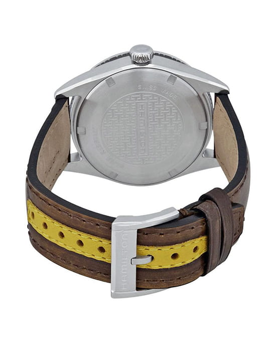 Hamilton Hamilton Broadway Day Date Quartz H43311541 кварцевые мужские часы часы крупный план  циферблата