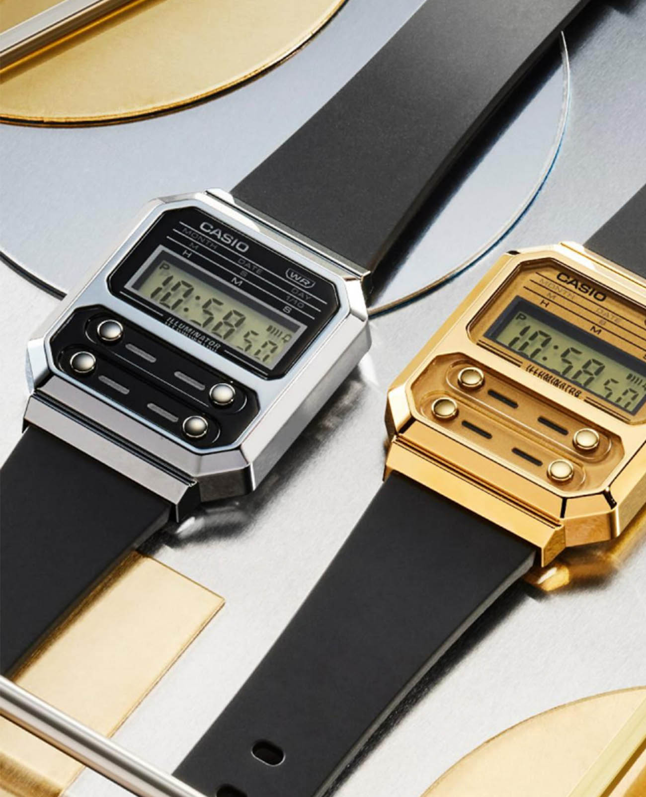 Оригинальные часы Casio Casio Vintage A100WEF-1ADF кварцевые калибр механизма  общий вид