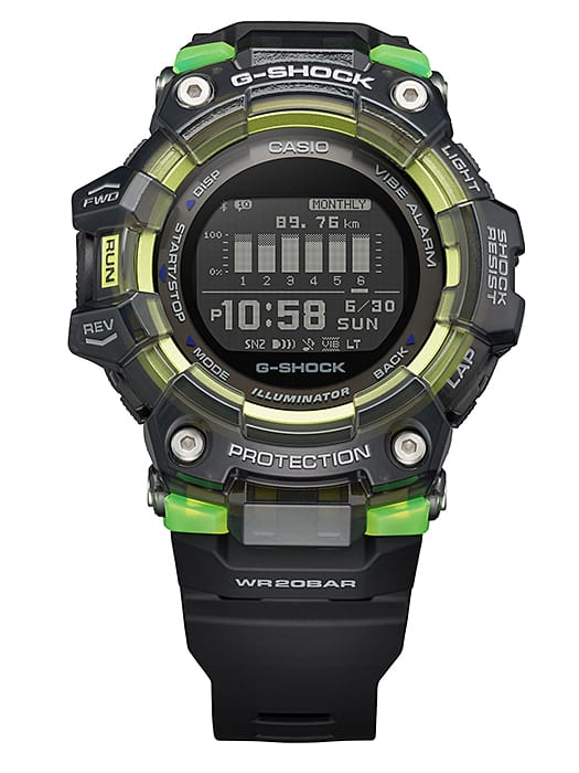Casio Casio G-Shock GBD-100SM-1E G-SQUAD, наручные мужские часы фото под углом