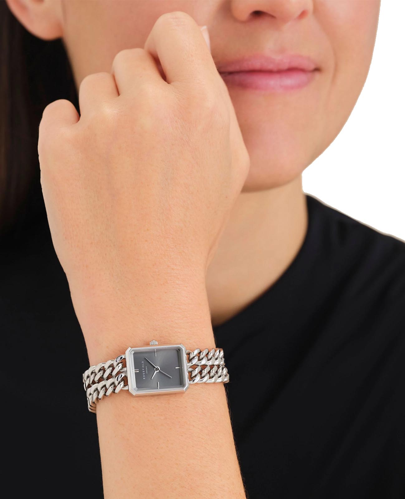 Оригинальные часы Rosefield Rosefield The Octagon SGSSS-O78 кварцевые калибр механизма  общий вид