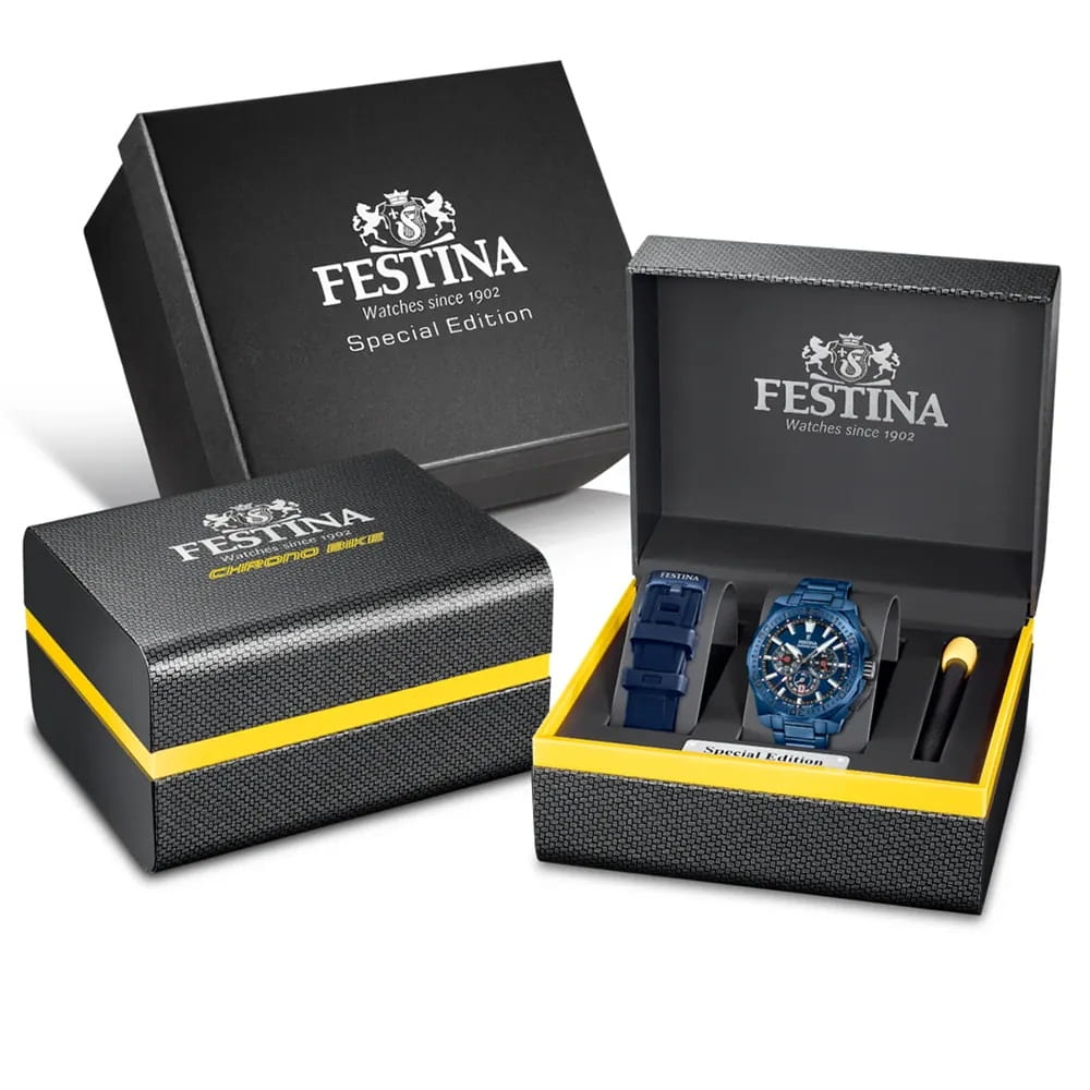 Festina Festina Chrono Bike F20729/1 мужские часы синий циферблат на запястье