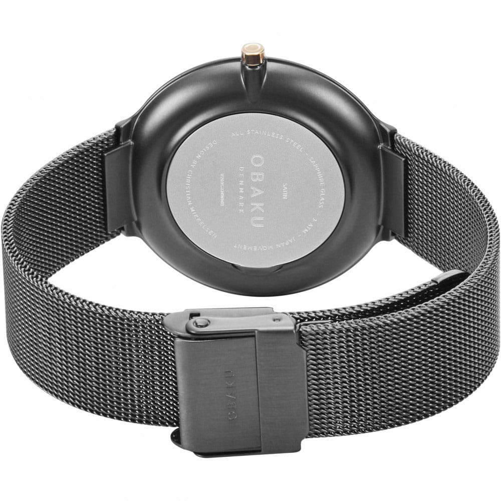Оригинальные часы Obaku Obaku Mesh V269GXMWMB кварцевые калибр механизма  общий вид
